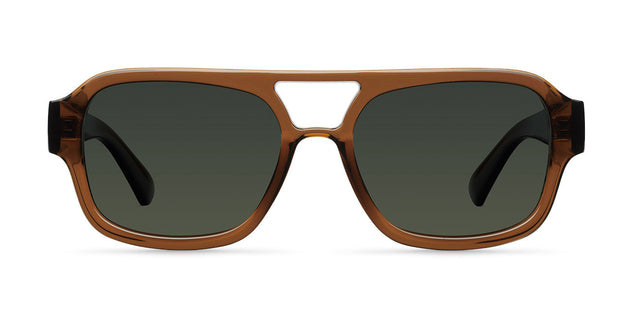 Shipo Sunglasses Brown/Olive Green