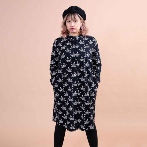 Shirt Dress Origami Swan
