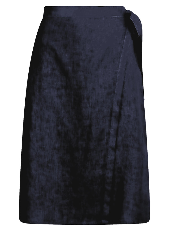  - Wrap Style Linen Skirt