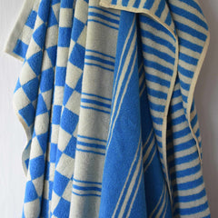 Homehagen Stripe Hand Towel Aqua Blue