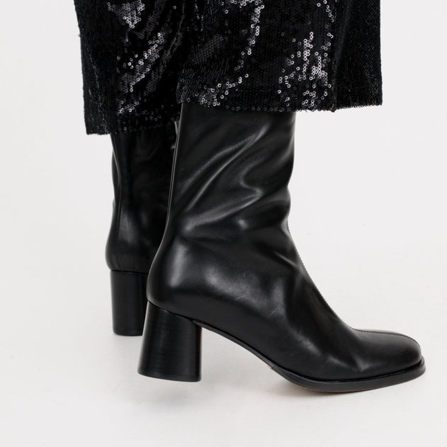 Joya Heeled Ankle Boots Black