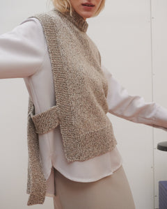 Kalvos Merino Wool Vest Tweed