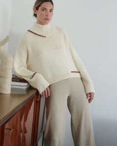 Šturmai Merino Wool Turtleneck Sea Salt