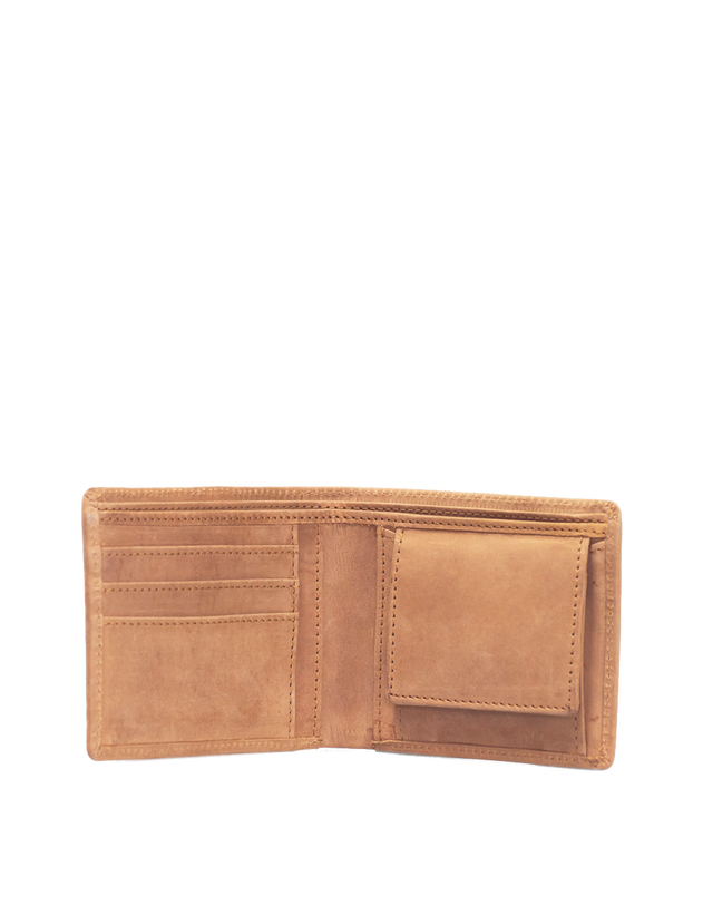 Tobi's Wallet Hunter Leather Camel Brown