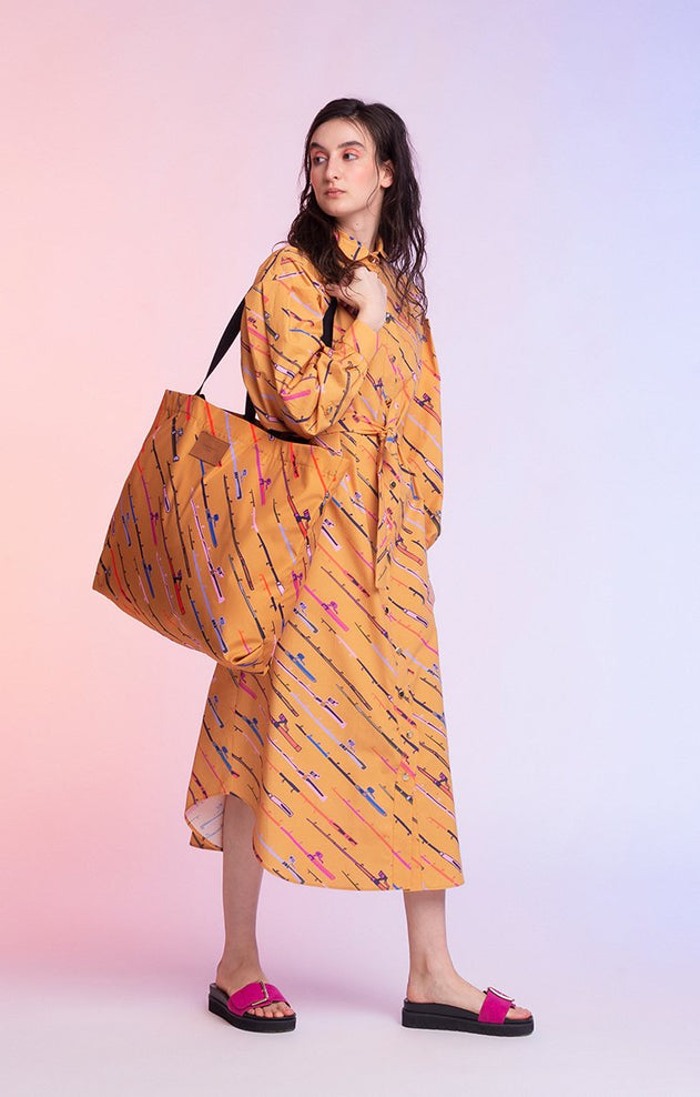 Tok Oversized Shirt Dress Fishing Rod