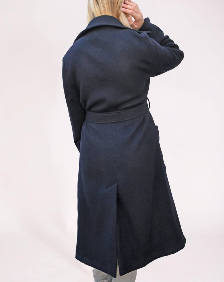 Aatise - Zhara Wool Coat Dark Navy BLue