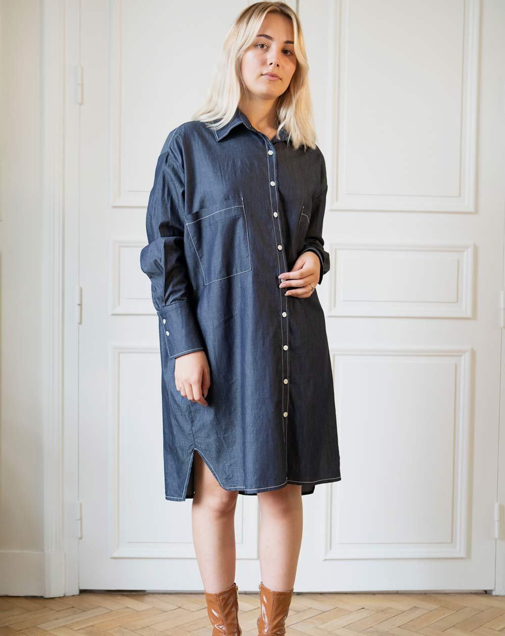 Zazum Shirt Dress Blue