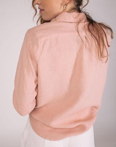 Zalabis Linen Shirt Pink