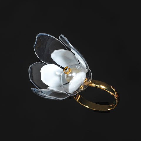Upcycled Jasmine Flower Ring