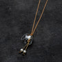  - Clear Lily Double Drop Necklace, image no.2