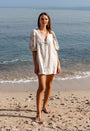 Scarlett Poppies - Valentina Volume Sleeve Linen Mini Dress, image no.3