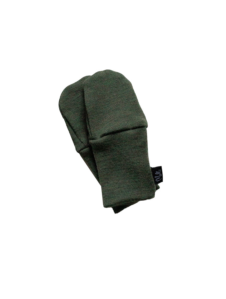 Merino Wool Gloves Dark Green