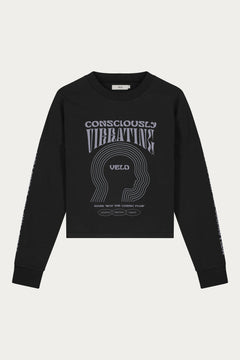 Vondel Consciously Vibrating Long Sleeve T-Shirt Anthracite