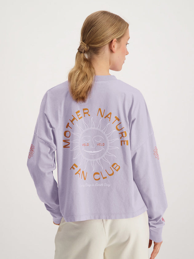 Vondel Mother Nature Fan Club Long Sleeve T-Shirt Orchid Petal