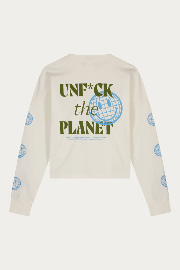  - Vondel Earth Lovers Long Sleeve T-Shirt Natural