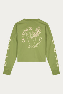 Vondel Cultivate Kindness Long Sleeve T-Shirt Turtle Green