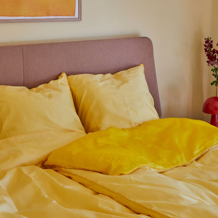 Homehagen - Cotton Sateen Pillowcase Yellow