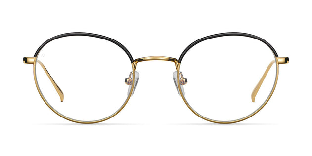 Yuda Bluelight Glasses Gold Black